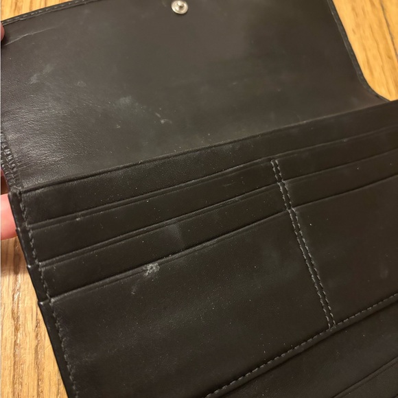 Coach black snakeskin leather accent wallet - Picture 9 of 13